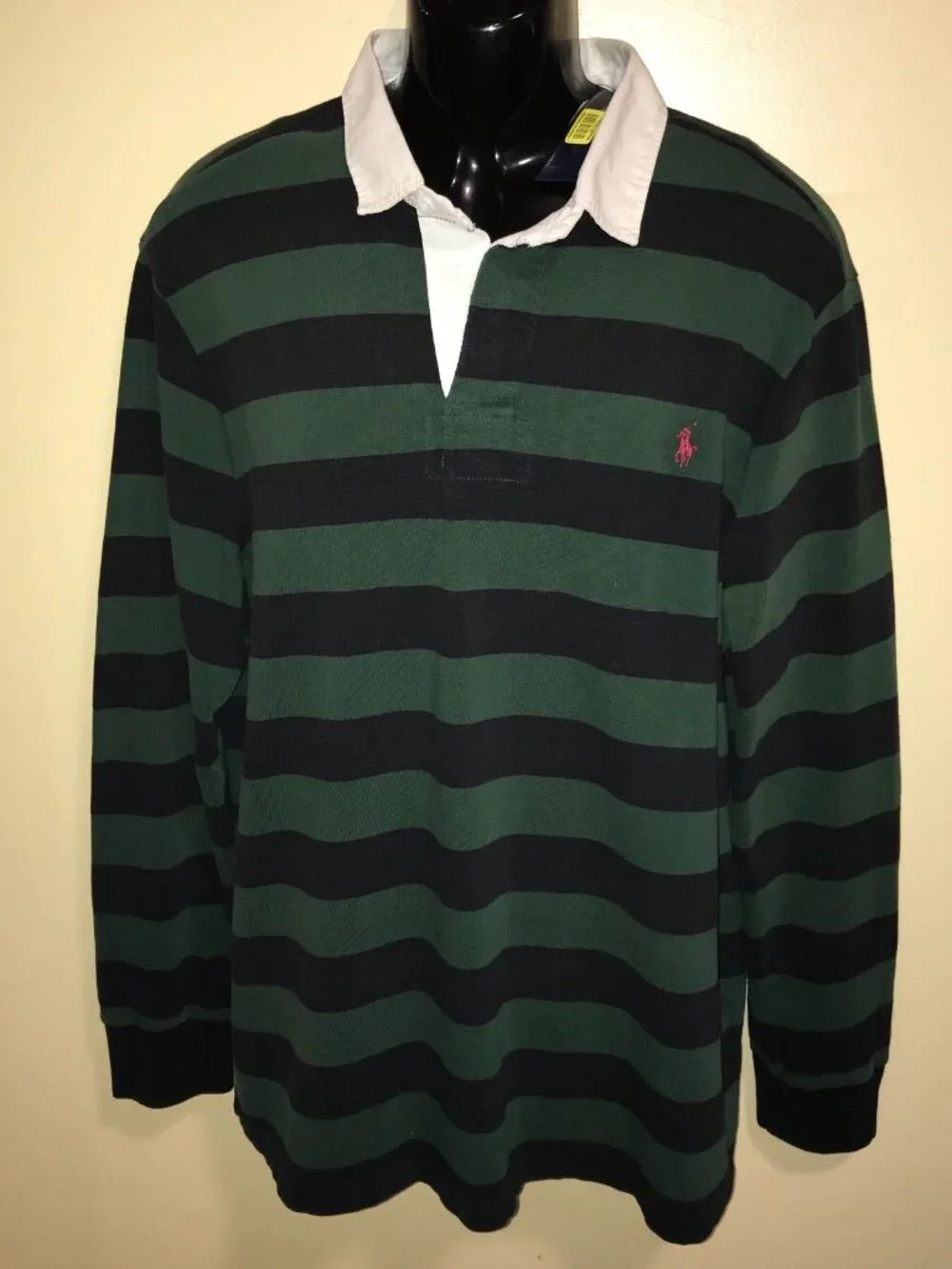 Men's Polo Ralph Lauren Custom Fit Long Sleeve Rugby Polo Shirt-Size 2XL - Picture 3 of 13